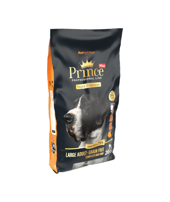 PRINCE PLUS SUPER PREMIUM GRAINFREE ADULT L 20KG